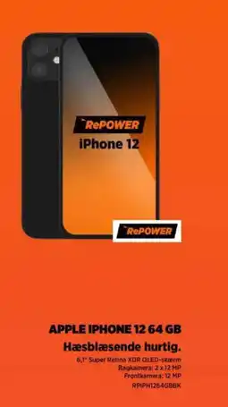 Power APPLE IPHONE 12 64 GB Hæsblæsende hurtig. tilbud