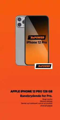 Power APPLE IPHONE 12 PRO 128 GB Banebrydende for Pro. tilbud