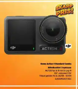 Power Osmo Action 4 Standard Combo Billedkvalitet i topklasse tilbud