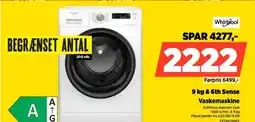 Power Whirlpool & 6th Sense Vaskemaskine tilbud