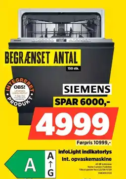 Power SIEMENS infoLight indikatorlys Int. opvaskemaskine tilbud