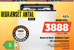 Power AEG S Beam on floor - indikator i gulv Int. opvaskemaskine tilbud