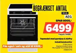 Power AEG Topmodel med pyrolyse & AirFry Induktionskomfur tilbud