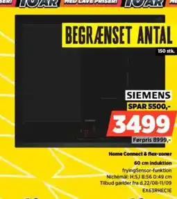 Power Siemens home connect & flex-zoner induktion tilbud