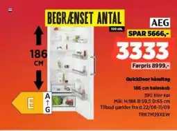 Power AEG QuickDoor håndtag koleskab tilbud