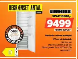 Power LIEBHERR BioFresh-mindre madspild tilbud