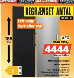Power Aeg led-belysning i toppen fryseskab tilbud