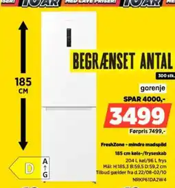 Power Gorenje freshzone - mindre madspild tilbud
