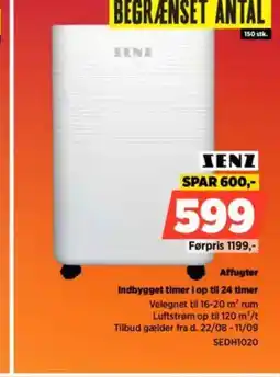 Power Affugter Indbygget timer i op til 24 timer tilbud