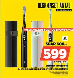 Power Oclean elektrisk tandbørste Al-stemmevejledning til perfekt tandbørstning tilbud