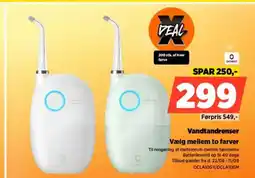 Power Aclean vandtandrenser vælg mellem to farver tilbud