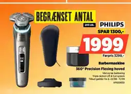 Power Philips barbermaskine 360° precision flexing hoved tilbud