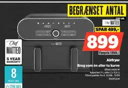 Power Airfryer Brug som én eller to kurve tilbud