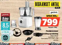Power Foodprocessor ladig blanding og hakning tilbud