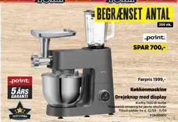 Power Point køkkenmaskine drejeknap med display tilbud