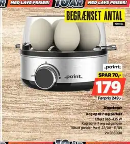 Power Point. æggekoger kog op til 7 æg perfekt tilbud