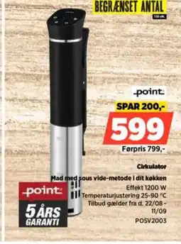 Power Cirkulator Mad med sous vide-metode i dit køkken tilbud