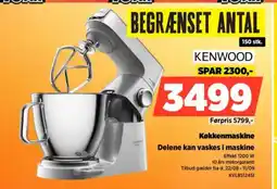 Power KENWOOD Køkkenmaskine Delene kan vaskes i maskine tilbud