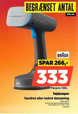 Power BRAUN Tøjdamper Vandret eller lodret dampning tilbud