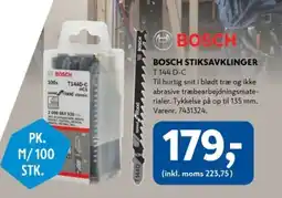 Davidsen BOSCH BOSCH STIKSAVKLINGER T 144 D-C tilbud