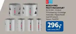 Davidsen BOSCH PRO MULTI HULSAVSÆT 19-76 MM - 15 DELE tilbud