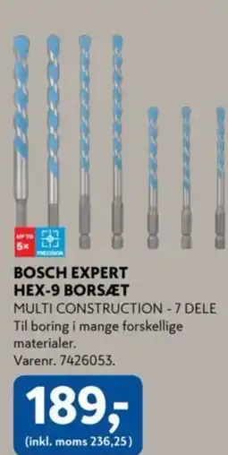 Davidsen BOSCH EXPERT HEX-9 BORSÆT tilbud