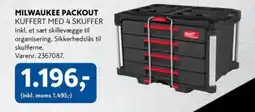 Davidsen MILWAUKEE PACKOUT tilbud