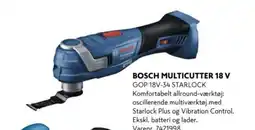 Davidsen BOSCH MULTICUTTER 18 V GOP 18V-34 STARLOCK tilbud