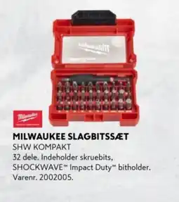 Davidsen MILWAUKEE SLAGBITSSÆT tilbud