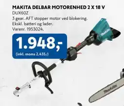 Davidsen MAKITA DELBAR MOTORENHED 2 X 18 V DUX60Z tilbud