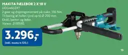 Davidsen MAKITA PÆLEBOR 2 X 18 V DDG460ZX7 tilbud