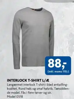 Davidsen INTERLOCK T-SHIRT L/Æ tilbud