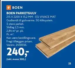 Davidsen BOEN PARKETGULV tilbud