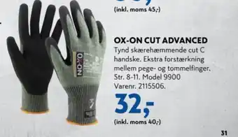 Davidsen OX-ON CUT ADVANCED tilbud