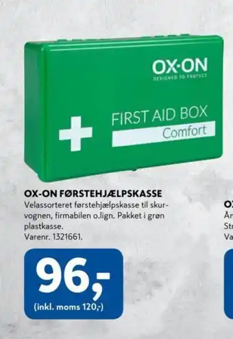 Davidsen OX-ON FØRSTEHJÆLPSKASSE tilbud