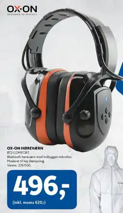 Davidsen OX-ON HØREVÆRN BT2 COMFORT tilbud