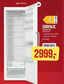 Skousen GORENJE KØLESKAB R619EEW5, DKK 2999 tilbud