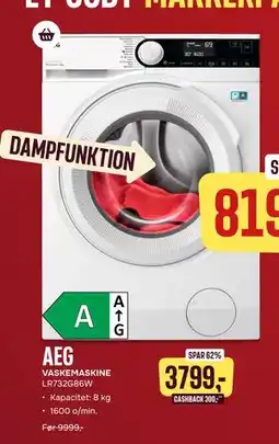 Skousen AEG VASKEMASKINE LR732G86W, DKK 3799 tilbud