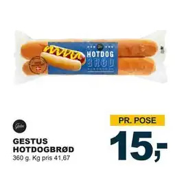 Let-Køb GESTUS HOTDOGBRØD, DKK 15 tilbud