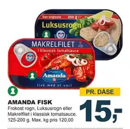 Let-Køb AMANDA FISK, DKK 15 tilbud