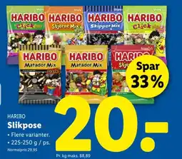 Lidl HARIBO Slikpose tilbud