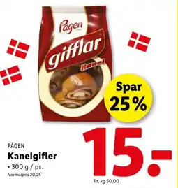Lidl PÅGEN Kanelgifler tilbud