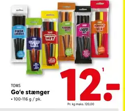 Lidl TOMS Go'e stænger tilbud