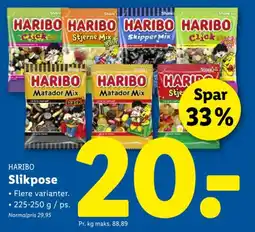 Lidl HARIBO Slikpose tilbud
