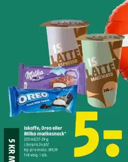 Coop 365 Iskaffe, Oreo eller Milka mælkesnack tilbud