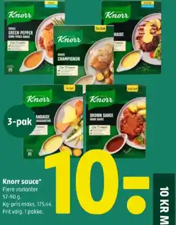 Coop 365 Knorr sauce tilbud