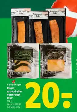 Coop 365 Røget, gravad eller varmrøget laks tilbud