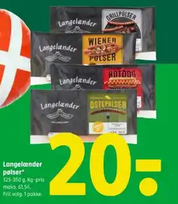 Coop 365 Langelænder pølser tilbud
