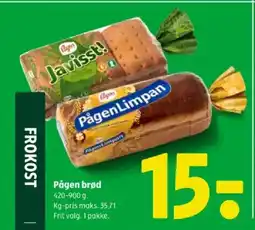 Coop 365 Pågen brød tilbud