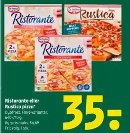 Coop 365 Dr.Oetker Ristorante eller Rustica pizza tilbud